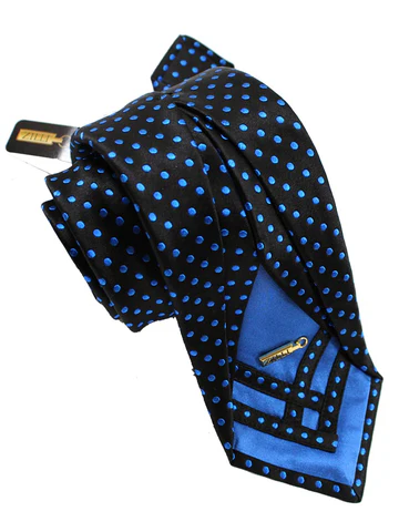 Cravate plissée en soie Zill