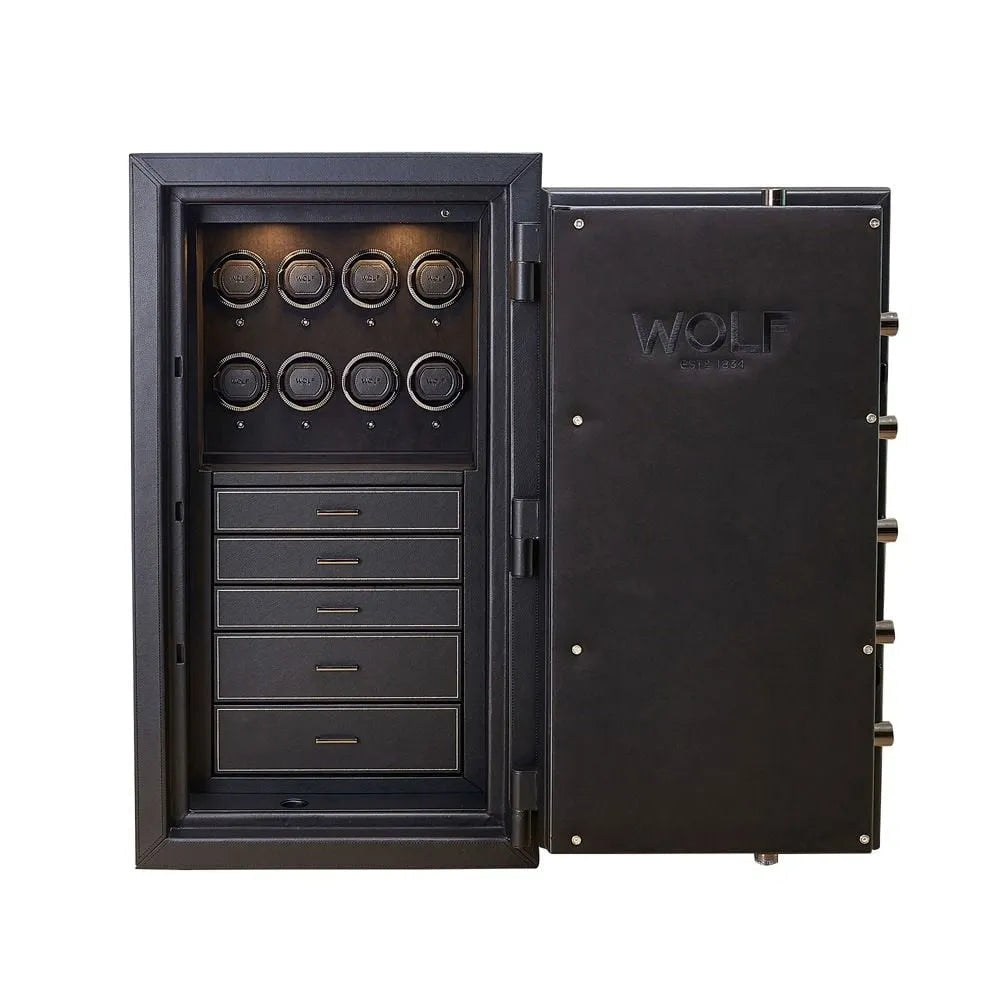 Remontoir montres - Wolf1834 Coffre Fort Athos 8 avec Rangement Noir - product image 1