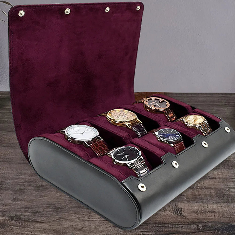 Étui montre - Etui Noir Bordeaux Sextuple - product image 2