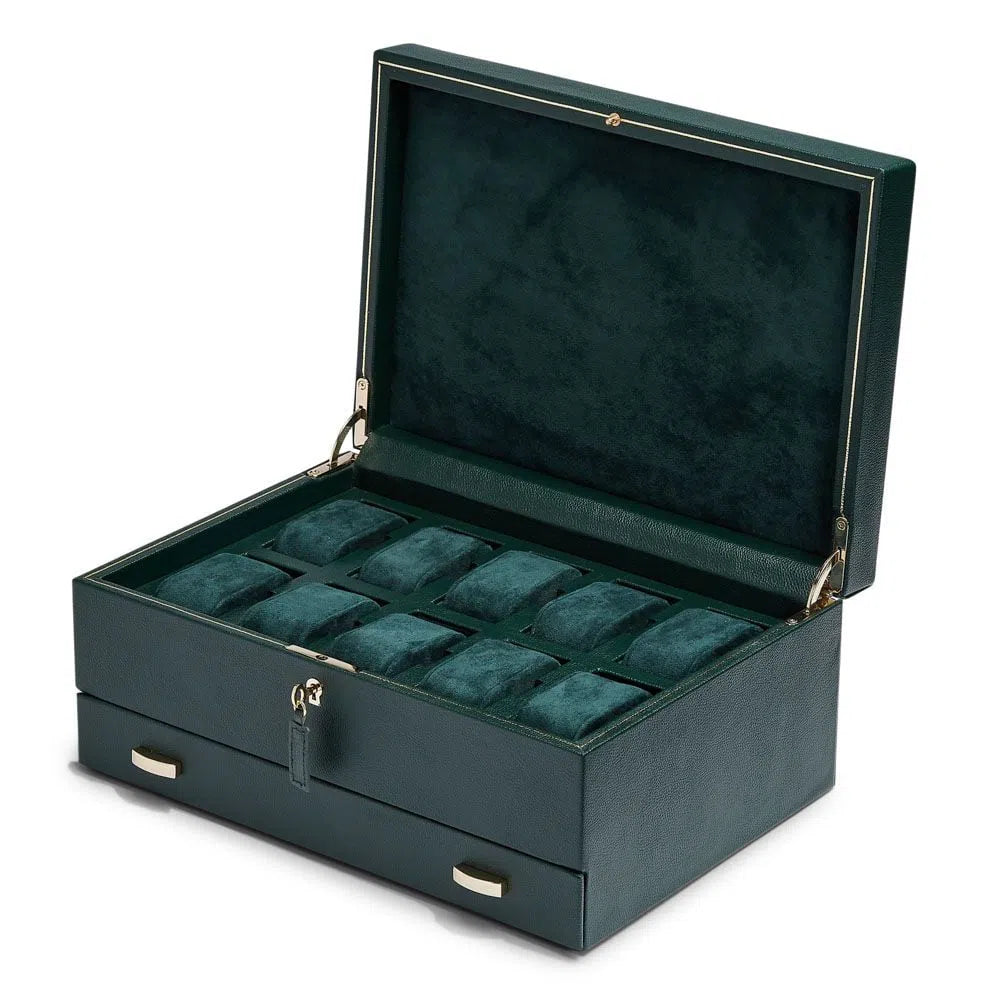 Boîte à montres - Wolf1834 British Racing 10 Montres avec Rangement Vert - product image 2
