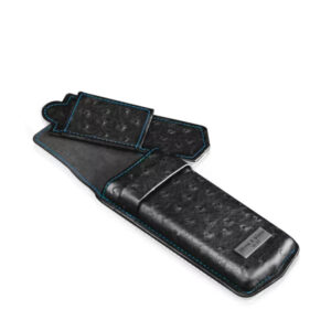 Étui à montre - Heisse & Söhne Mondo Ostrich 1 Noir Bleu - product image 1