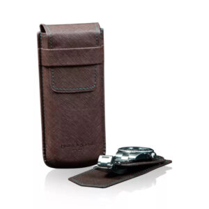 Étui à montre - Heisse & Söhne Mondo Saffiano 1 Marron Vert - product image 1
