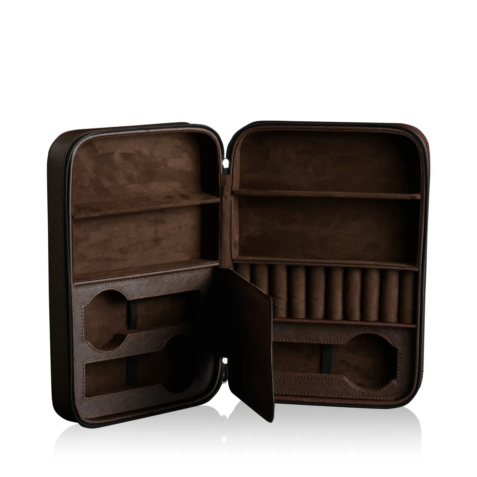 Étui à montre - Heisse & Söhne Lifestyle Saffiano Marron - product image 1