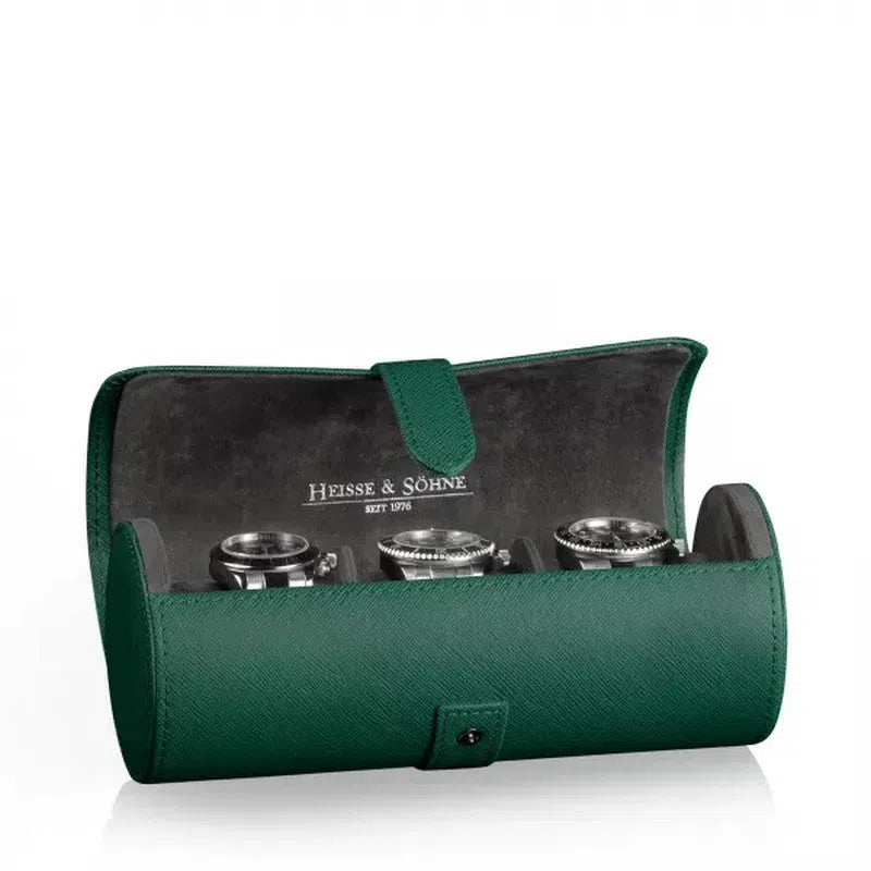 Étui à montres - Heisse & Söhne Roll 3 Montres Vert - product image 1