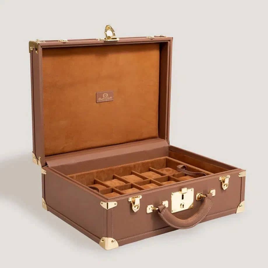 Boite à Montre - Trunk Safiano Camel - product image 1