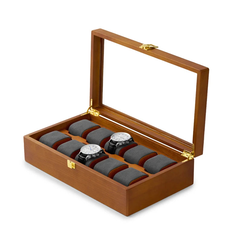 Boite pour Montre - Rustique Ardoise avec serrure - product image 1