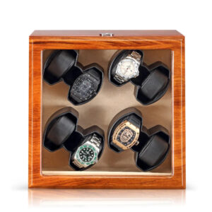 Remontoir Montre - Remontoir en bois 8 Montres vertical intérieur beige - product image 1