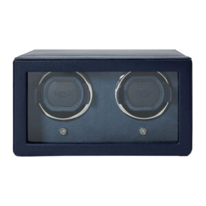 Remontoir montres - Wolf1834 Cube 2 Montres Bleu Marine avec Couvercle - product image 1
