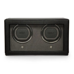 Remontoir montres - Wolf1834 Cube 2 montres Noir avec couvercle - product image 1