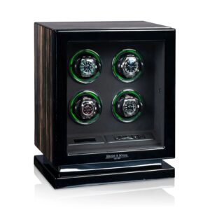 Remontoir montres - Heisse & Söhne Rome 4 Ébène Haute Brillance - product image 1
