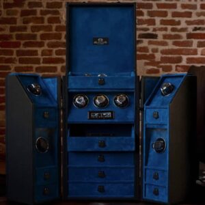 Remontoir Montre - Trunk Togo Black and Blue - product image 1