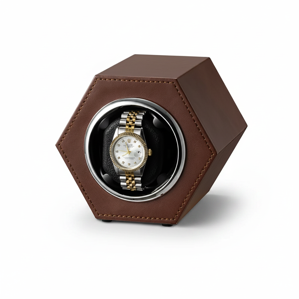 Remontoir de montre hexagonal café - product image 1