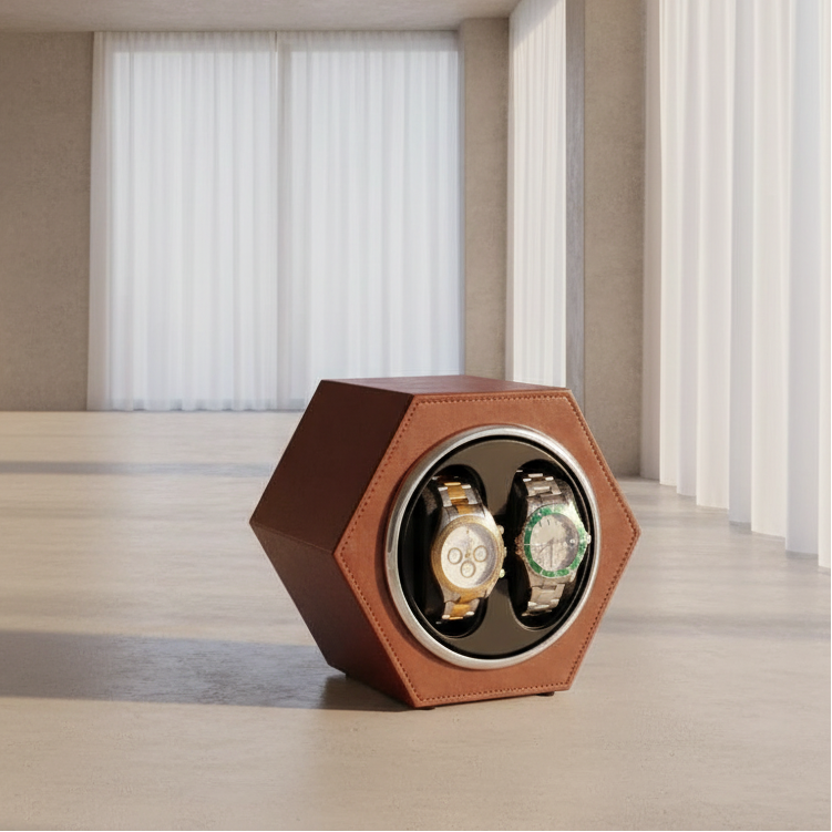 Remontoir de montre hexagonal duo café - product image 2