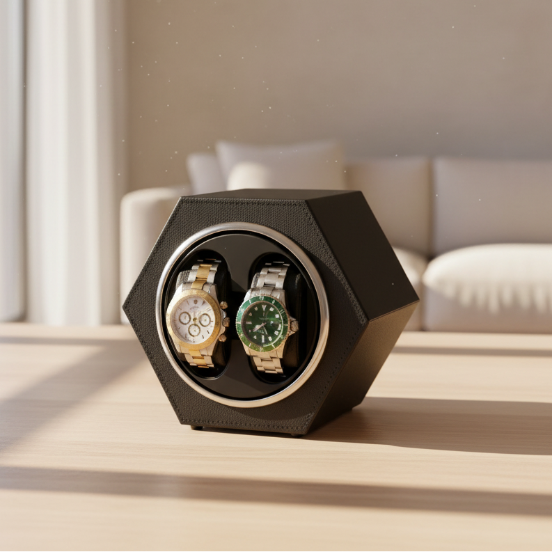 Remontoir de montre hexagonal duo corbeau - product image 2