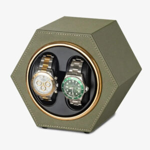 Remontoir de montre hexagonal duo kaki - product image 1