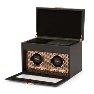 Remontoir montres - Wolf1834 Axis Double avec Rangement Cuivre - product image 1