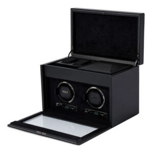 Remontoir montres - Wolf1834 British Racing Double avec Rangement Noir - product image 1