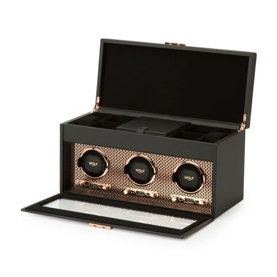 Remontoir montres - Wolf1834 Axis Triple avec Rangement Cuivre - product image 1