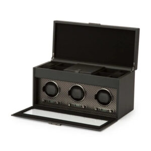 Remontoir montres - Wolf1834 Axis Triple avec Rangement Revêtement en Poudre - product image 1