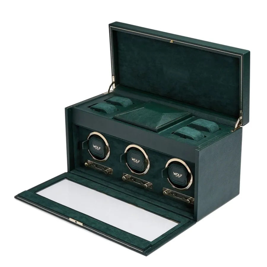 Remontoir triple British Racing avec rangement Vert - product image 1