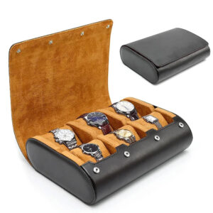 Étui montre - Etui Noir Ocre Sextuple - product image 1
