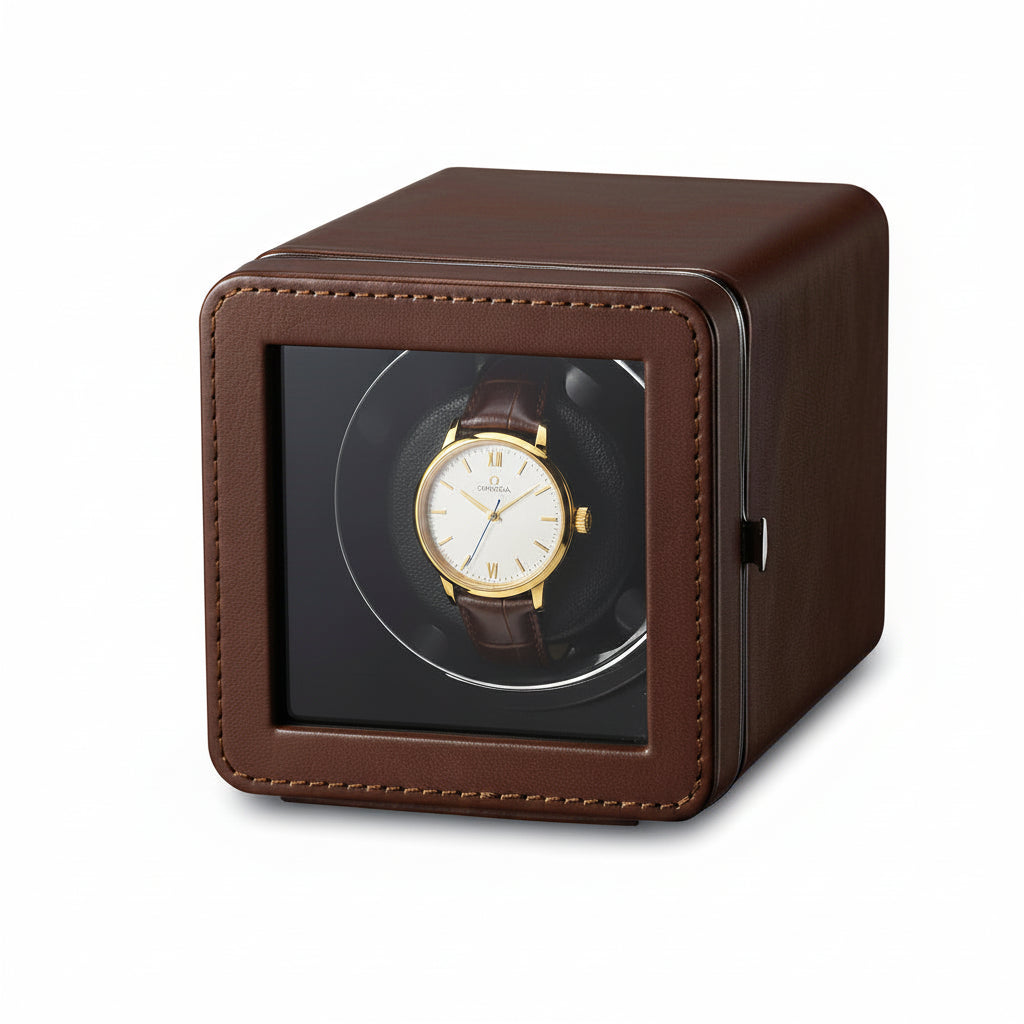 Remontoir Montre - Cube Moderne Marron - product image 1