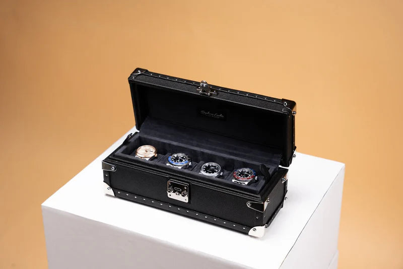 Boite à Montre Saffiano Black 4 Slots - product image 1