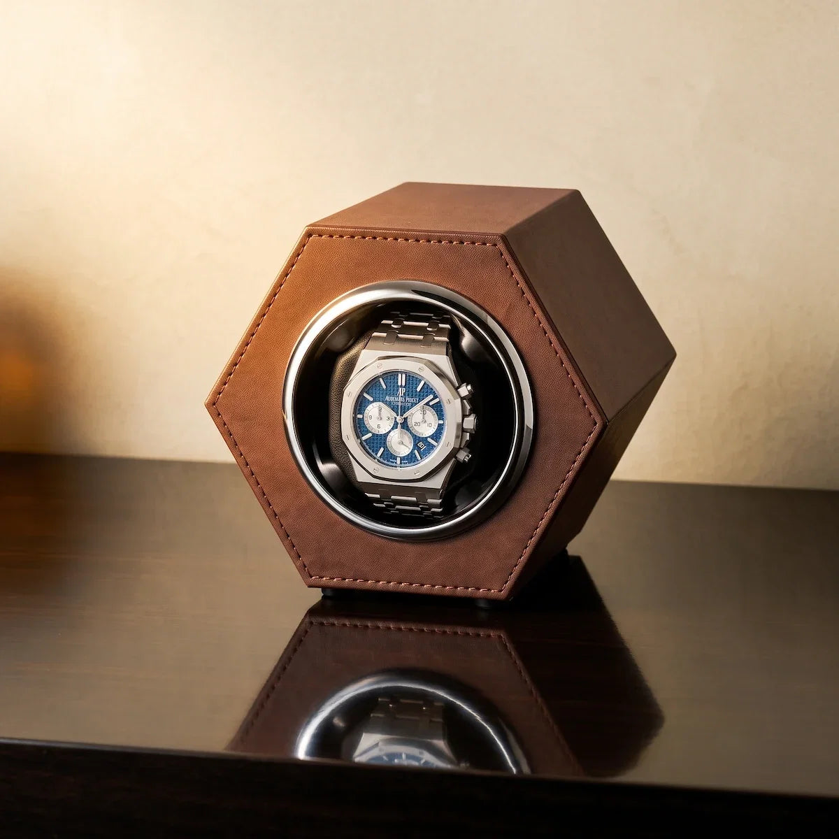 Remontoir de montre hexagonal café - product image 2